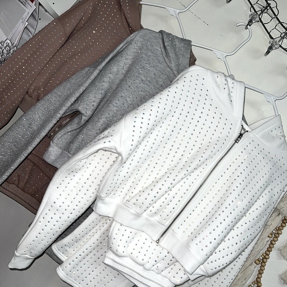 Embellished Sweat Set in Grey - Picture 9 of 9
